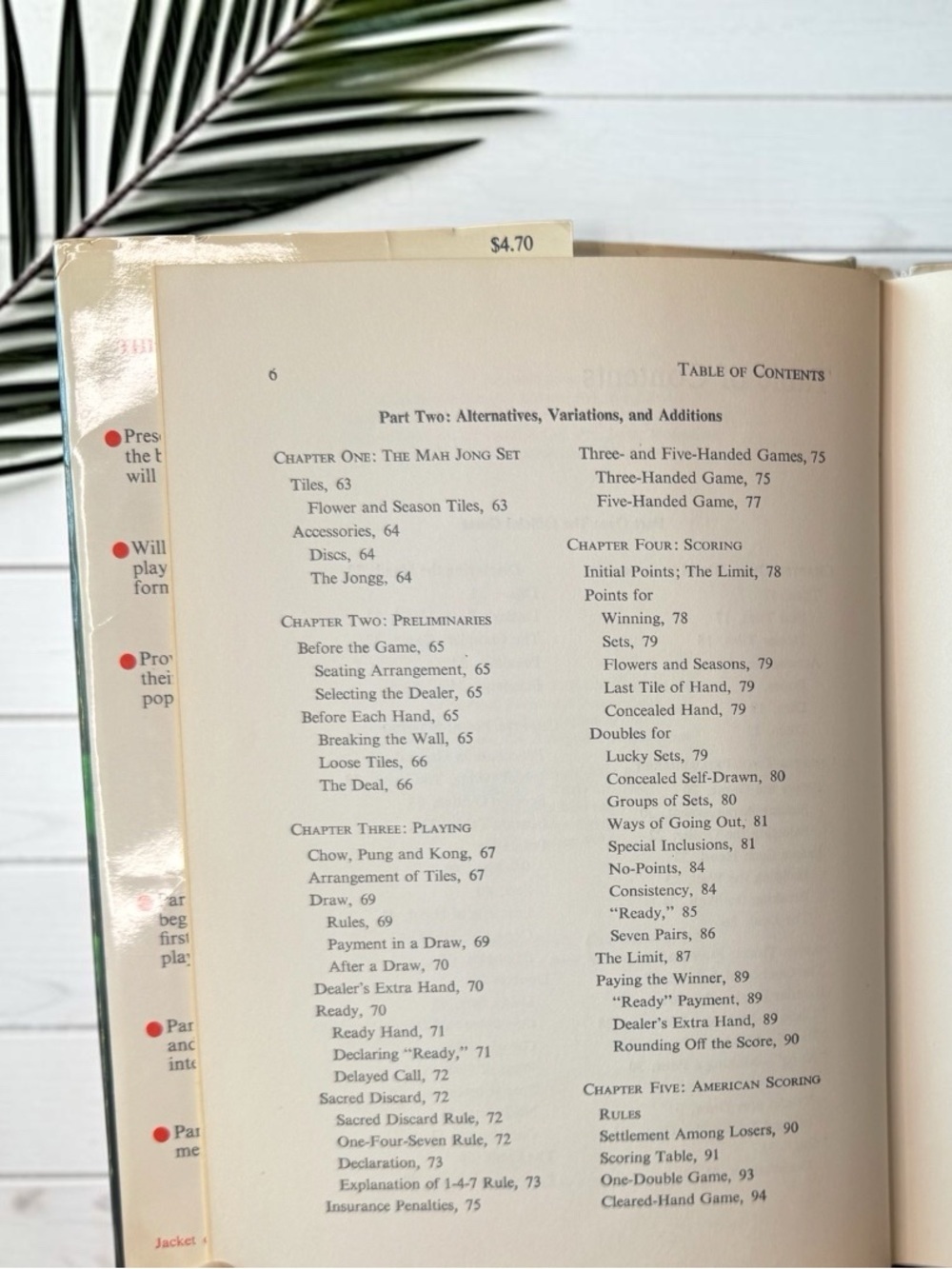 Vintage Mah Jong Handbook Hardcover Eleanor Noss Whitney Tuttle Mahjong Guide - Picture 9 of 12